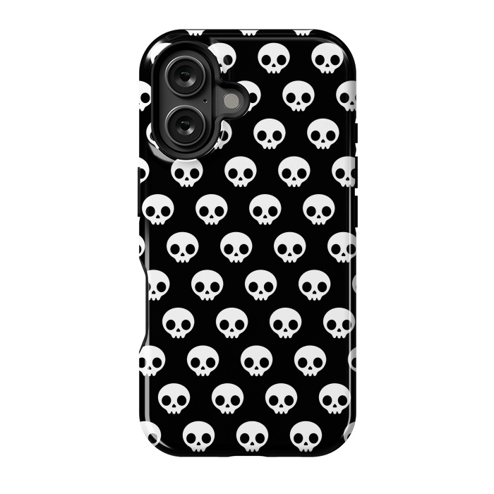 iPhone 16 StrongFit Cute skulls by Laura Nagel