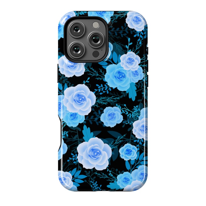 iPhone 16 Pro Max StrongFit Blue purple roses by Jms