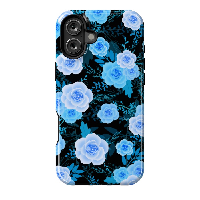 iPhone 16 Plus StrongFit Blue purple roses by Jms