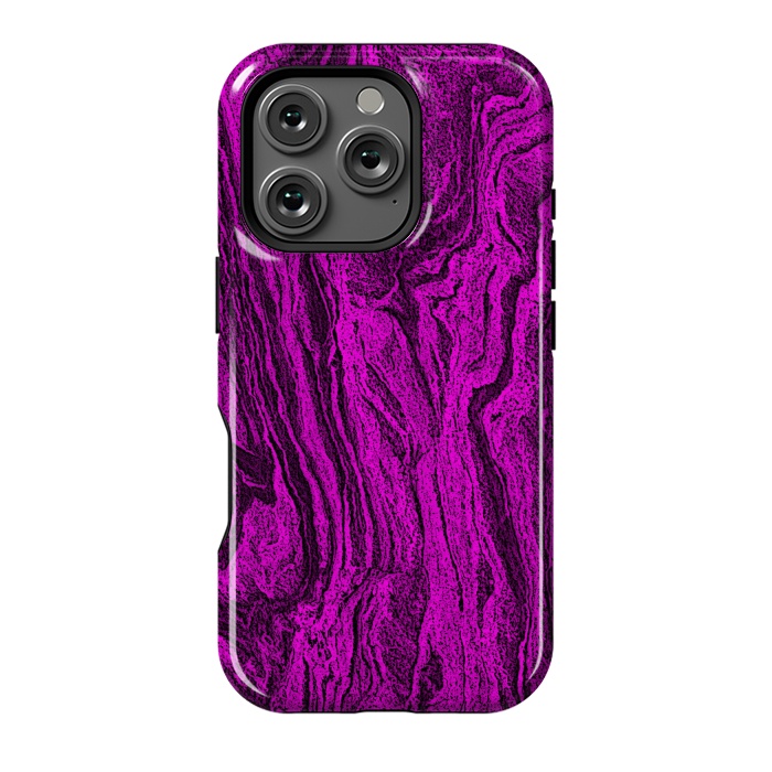 iPhone 16 Pro StrongFit Purple designer marble textured design by Josie