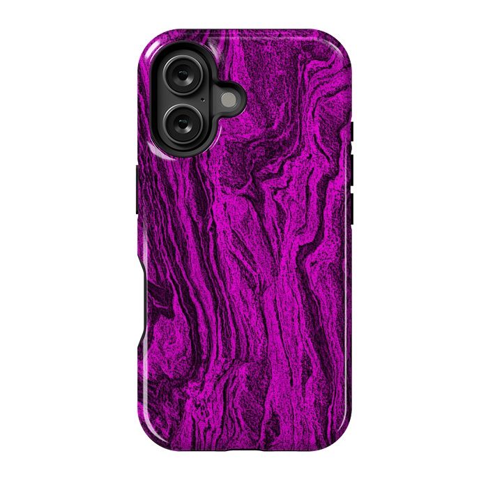 iPhone 16 StrongFit Purple designer marble textured design by Josie