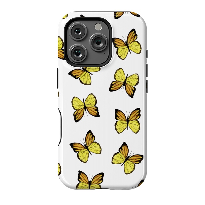 iPhone 16 Pro StrongFit Yellow butterflies by Julia Badeeva