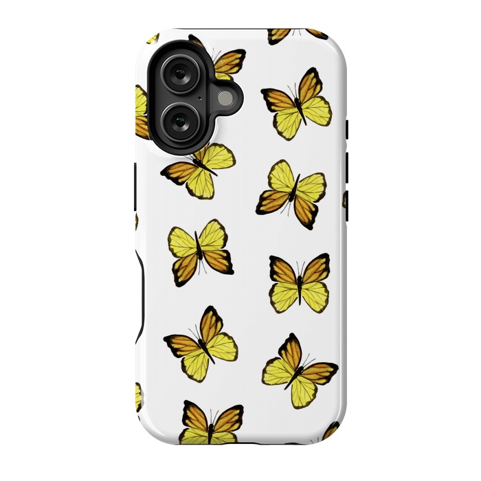 iPhone 16 StrongFit Yellow butterflies by Julia Badeeva