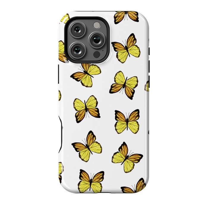 iPhone 16 Pro Max StrongFit Yellow butterflies by Julia Badeeva