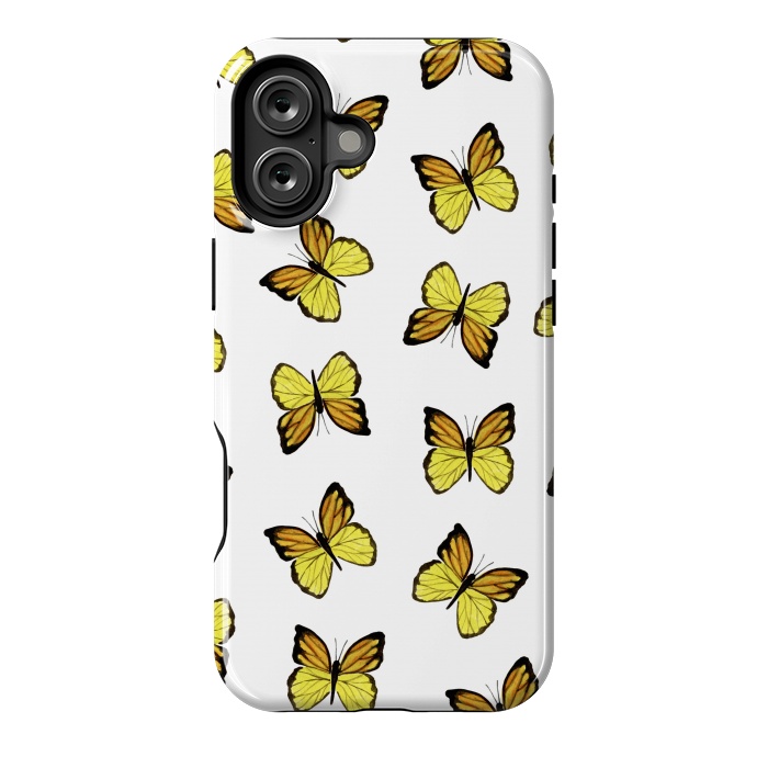 iPhone 16 Plus StrongFit Yellow butterflies by Julia Badeeva