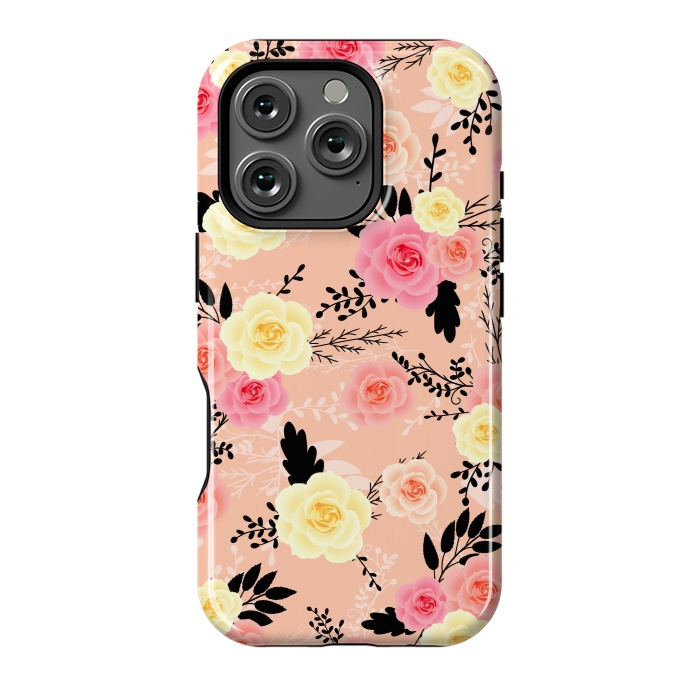 iPhone 16 Pro StrongFit Roses pattern by Jms