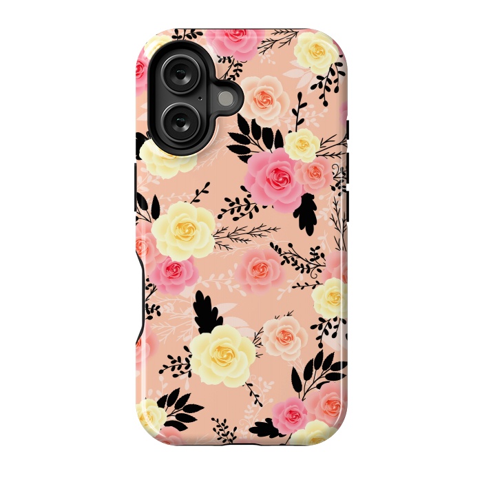 iPhone 16 StrongFit Roses pattern by Jms