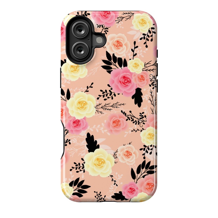 iPhone 16 Plus StrongFit Roses pattern by Jms