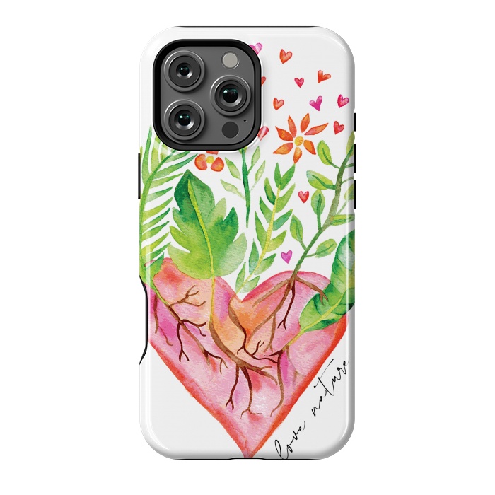 iPhone 16 Pro Max StrongFit Love Nature by Pom Graphic Design