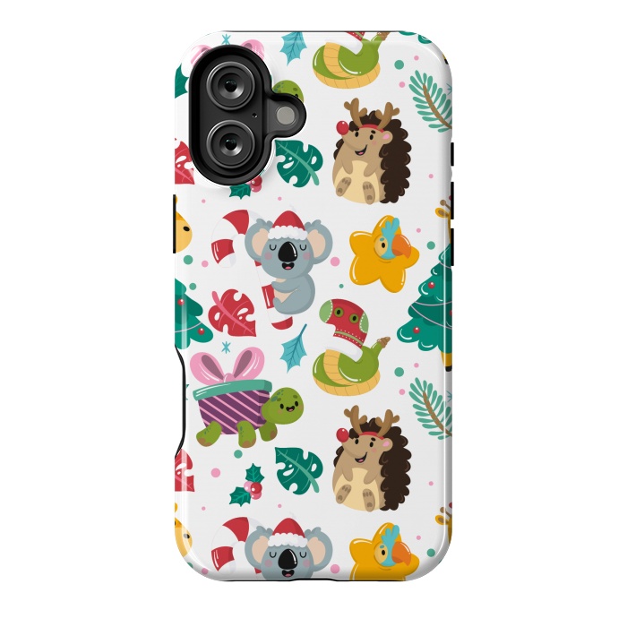 iPhone 16 Plus StrongFit christmas animals 2 by MALLIKA