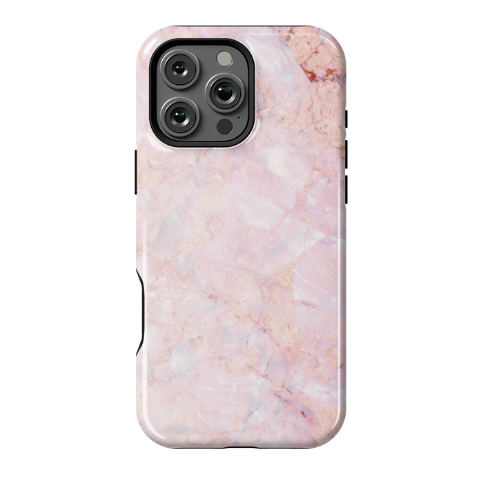 iPhone 16 Pro Max StrongFit Pastel pink elegant marble by Oana 