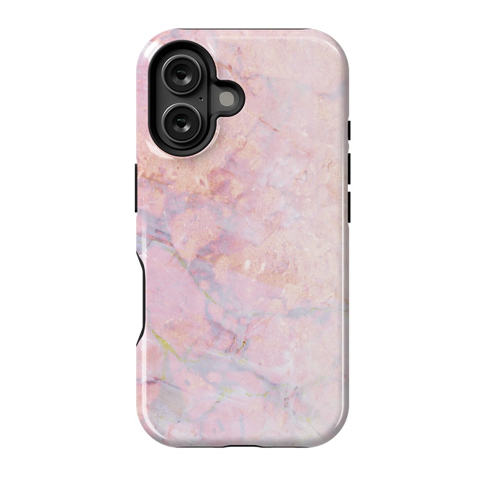 iPhone 16 StrongFit Soft pink marble by Oana 