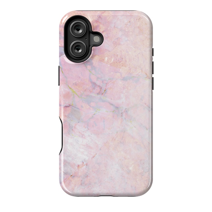 iPhone 16 Plus StrongFit Soft pink marble by Oana 