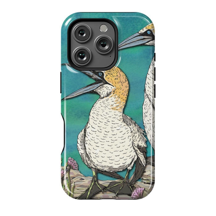 iPhone 16 Pro StrongFit Gannet Chat by Lotti Brown