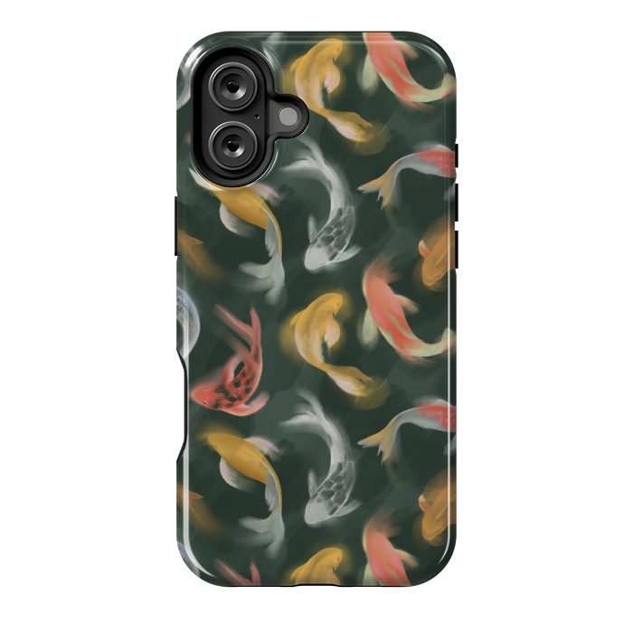 iPhone 16 Plus StrongFit Koi Fish by Tishya Oedit