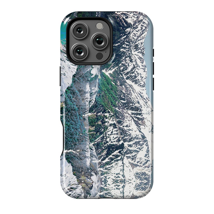 iPhone 16 Pro Max StrongFit Snowy mountains landscape by Oana 