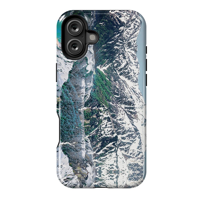 iPhone 16 Plus StrongFit Snowy mountains landscape by Oana 