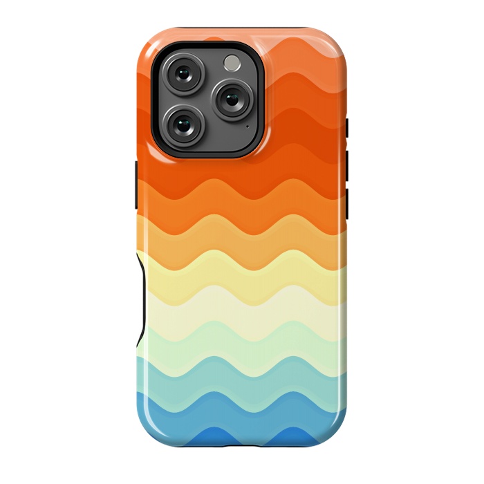 iPhone 16 Pro StrongFit Color Waves by Creativeaxle