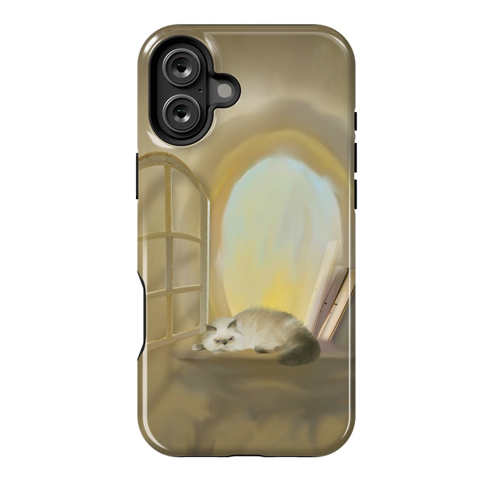 iPhone 16 Plus StrongFit Cat Tales by Texnotropio