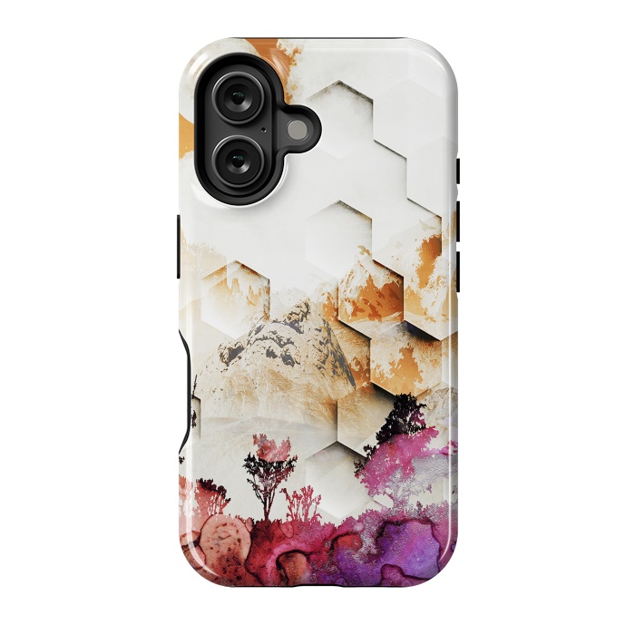 iPhone 16 StrongFit Stylised digital landscape by Oana 