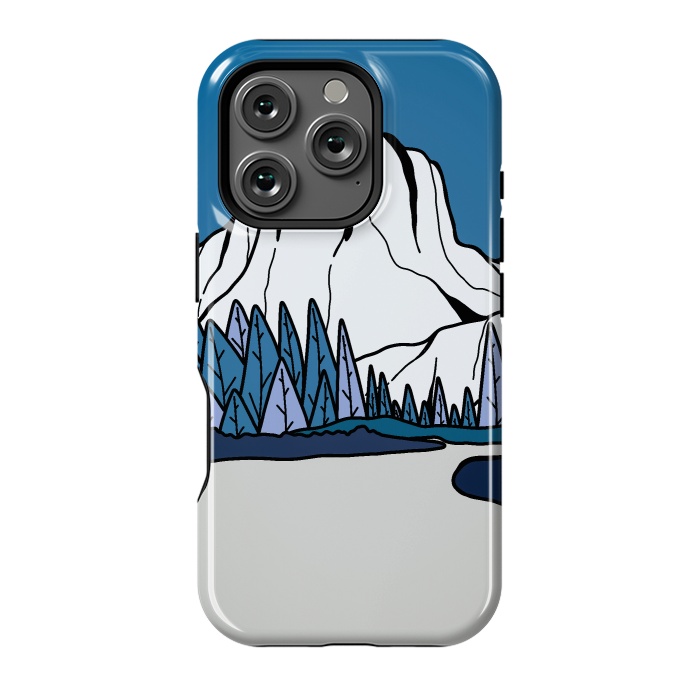 iPhone 16 Pro StrongFit Blue peak hill by Steve Wade (Swade)