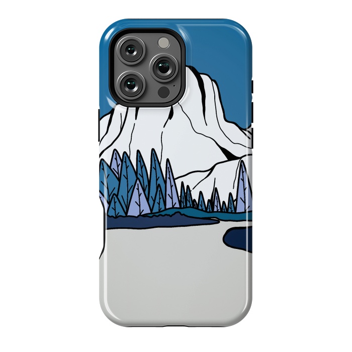 iPhone 16 Pro Max StrongFit Blue peak hill by Steve Wade (Swade)