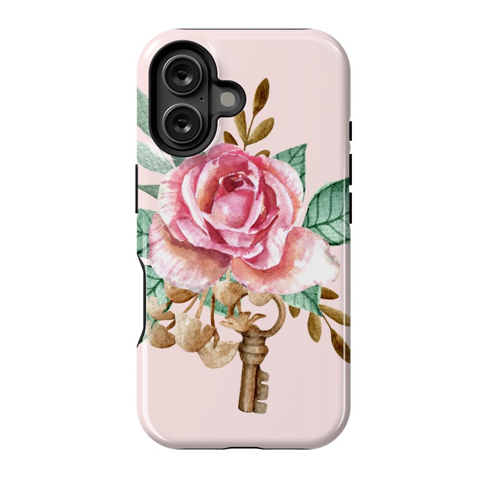 iPhone 16 StrongFit Vintage rose by Julia Badeeva