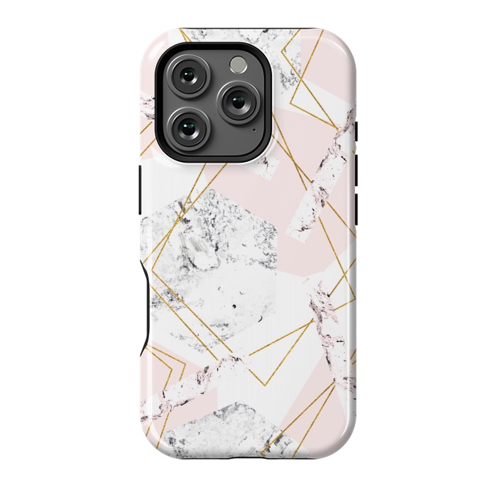 iPhone 16 Pro StrongFit Marble and abstract frames by Julia Badeeva