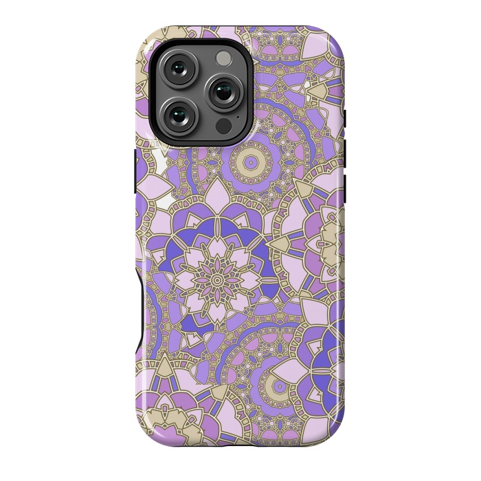 iPhone 16 Pro Max StrongFit Purple mosaic by Julia Badeeva