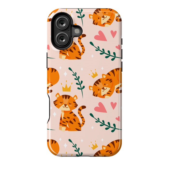 iPhone 16 Plus StrongFit CUTE TIGER PRINT 2  by MALLIKA