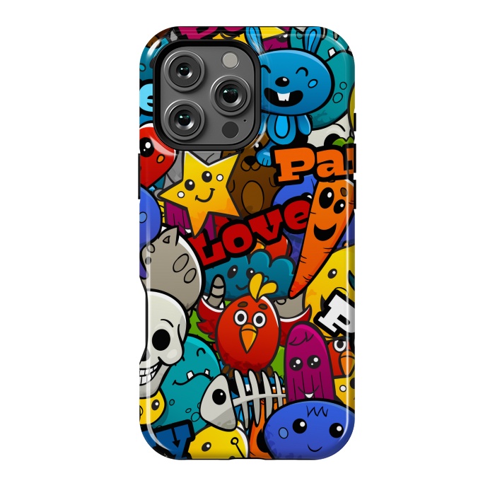 iPhone 16 Pro Max StrongFit CARTOON GRAFFITI by MALLIKA