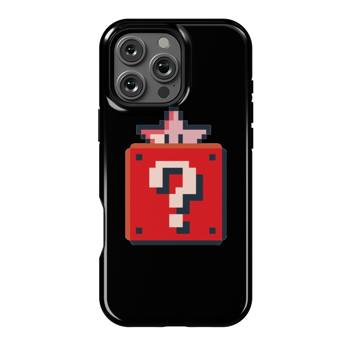 iPhone 16 Pro Max StrongFit Pixelated Mario Star by Winston