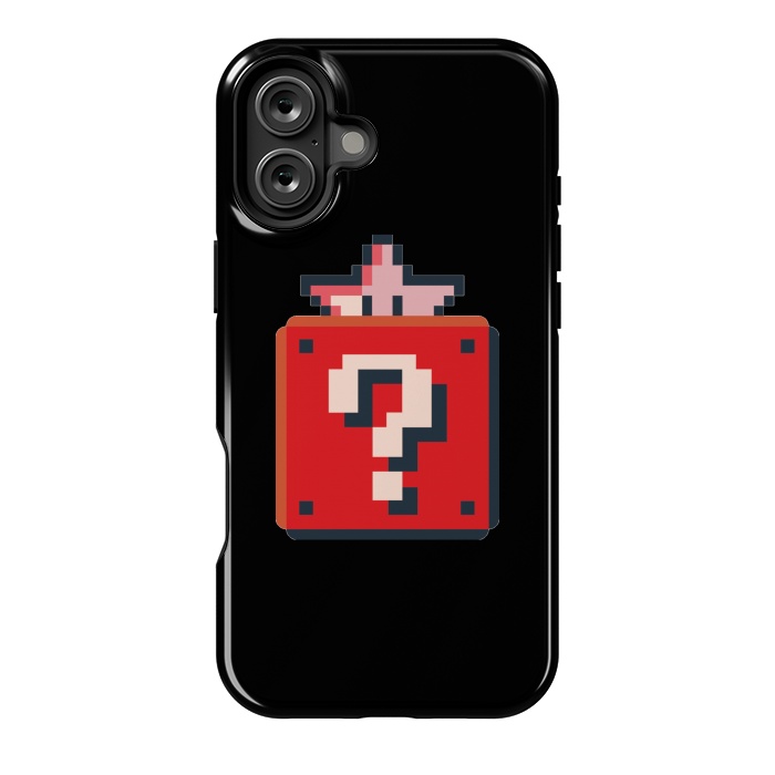 iPhone 16 Plus StrongFit Pixelated Mario Star by Winston