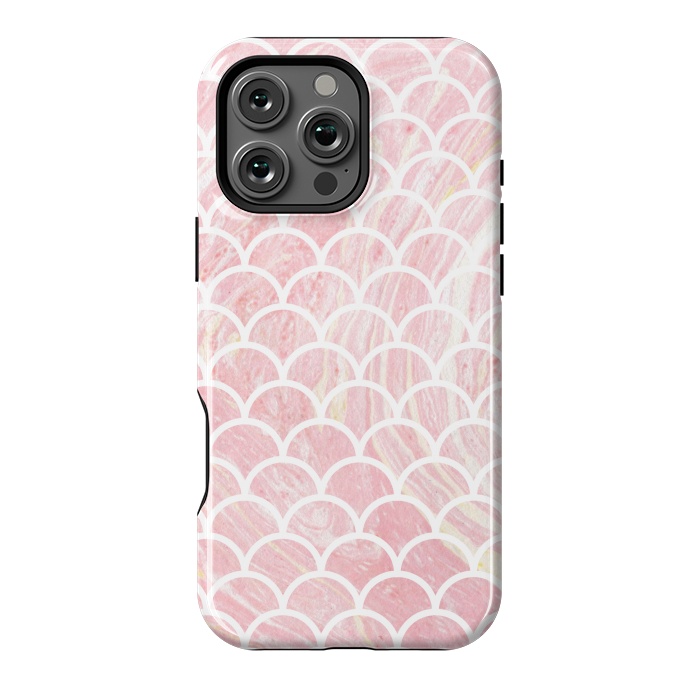 iPhone 16 Pro Max StrongFit Pink marble by Julia Badeeva