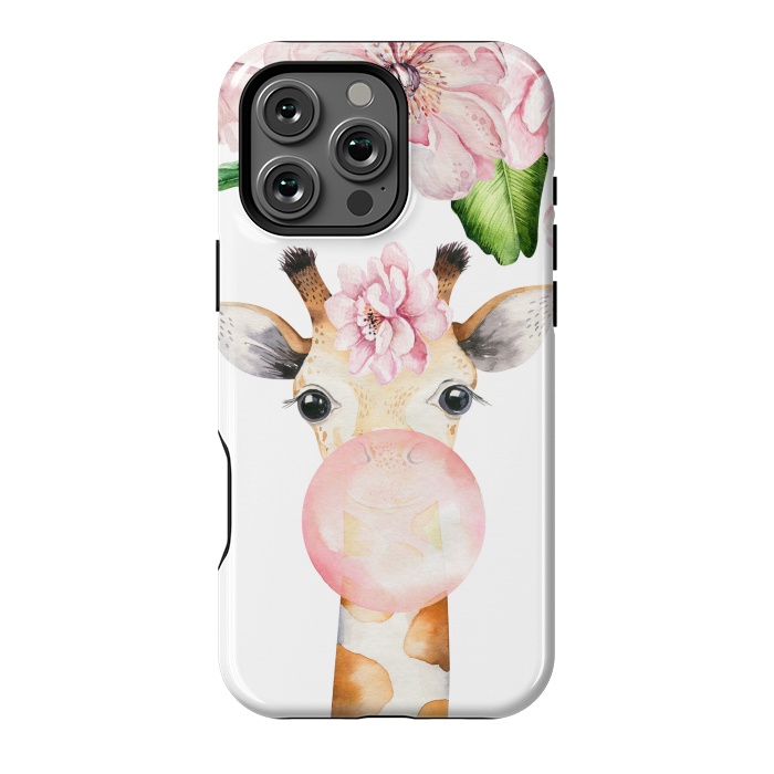 iPhone 16 Pro Max StrongFit Flower Giraffe With Chewing gum by  Utart