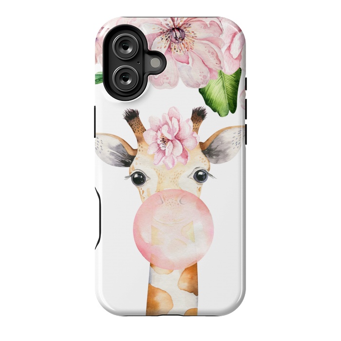 iPhone 16 Plus StrongFit Flower Giraffe With Chewing gum by  Utart