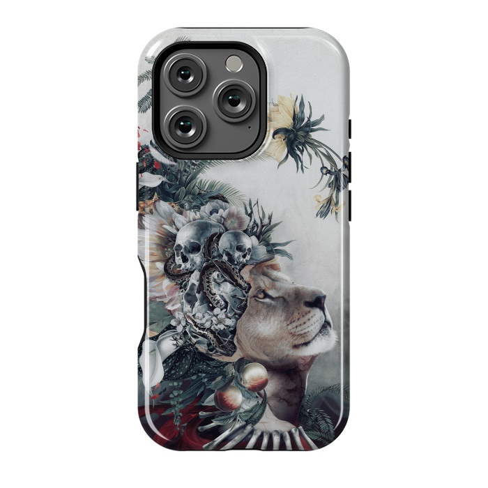 iPhone 16 Pro StrongFit Lion and Skulls by Riza Peker