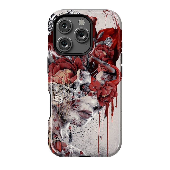 iPhone 16 Pro StrongFit Queen of Skulls by Riza Peker