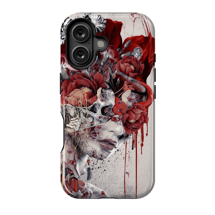 iPhone 16 StrongFit Queen of Skulls by Riza Peker