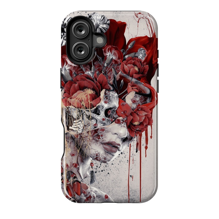 iPhone 16 Plus StrongFit Queen of Skulls by Riza Peker