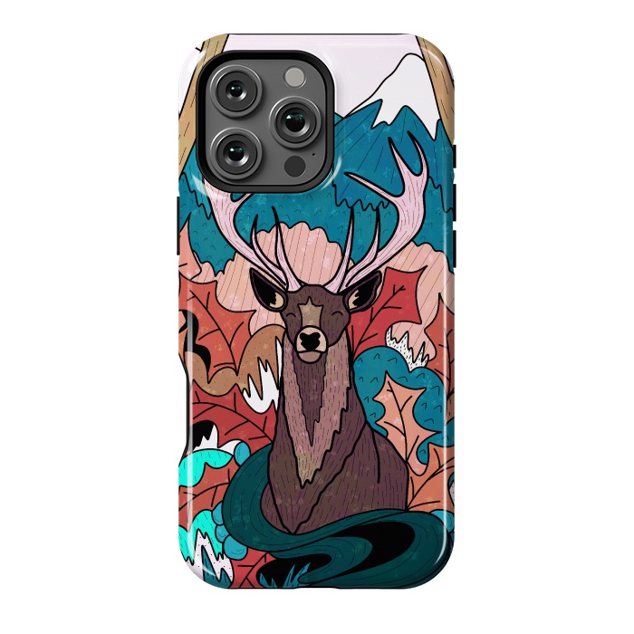 iPhone 16 Pro Max StrongFit Winter deer forest by Steve Wade (Swade)