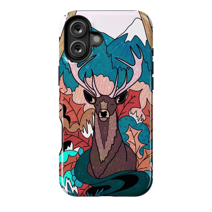 iPhone 16 Plus StrongFit Winter deer forest by Steve Wade (Swade)