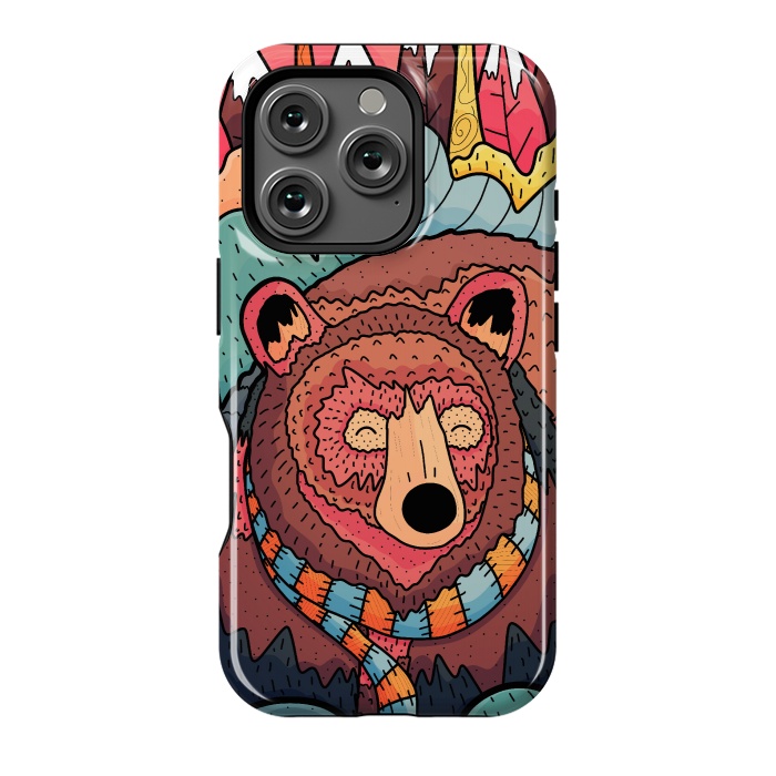 iPhone 16 Pro StrongFit Winter bear forest by Steve Wade (Swade)