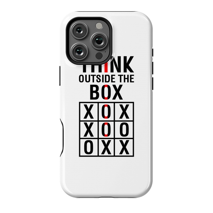 iPhone 16 Pro Max StrongFit Think Outside The Box by TMSarts