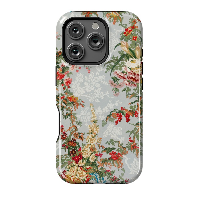 iPhone 16 Pro StrongFit Industrial Floral Print by Zala Farah