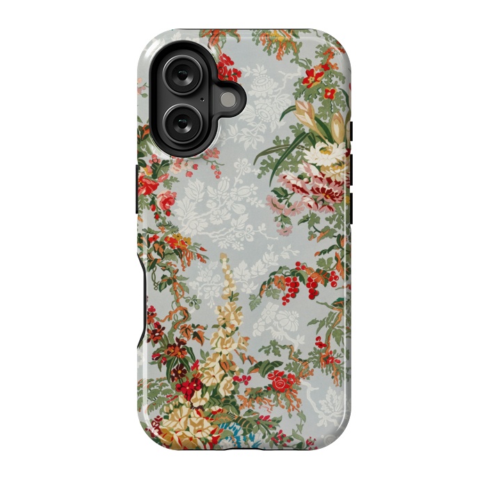 iPhone 16 StrongFit Industrial Floral Print by Zala Farah