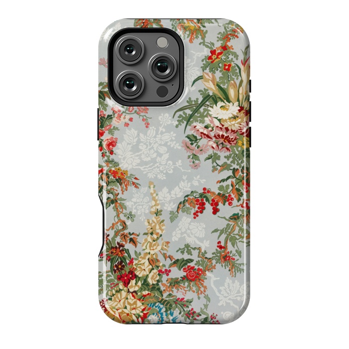 iPhone 16 Pro Max StrongFit Industrial Floral Print by Zala Farah