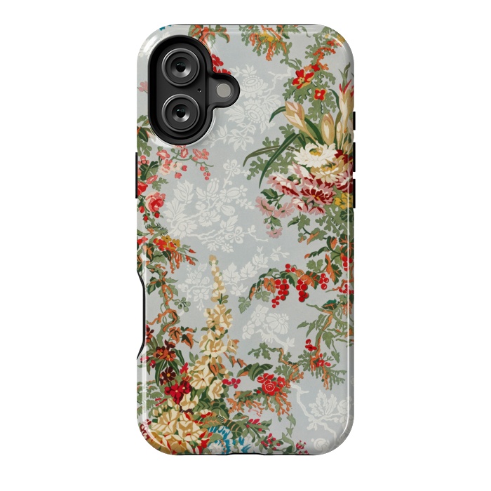 iPhone 16 Plus StrongFit Industrial Floral Print by Zala Farah