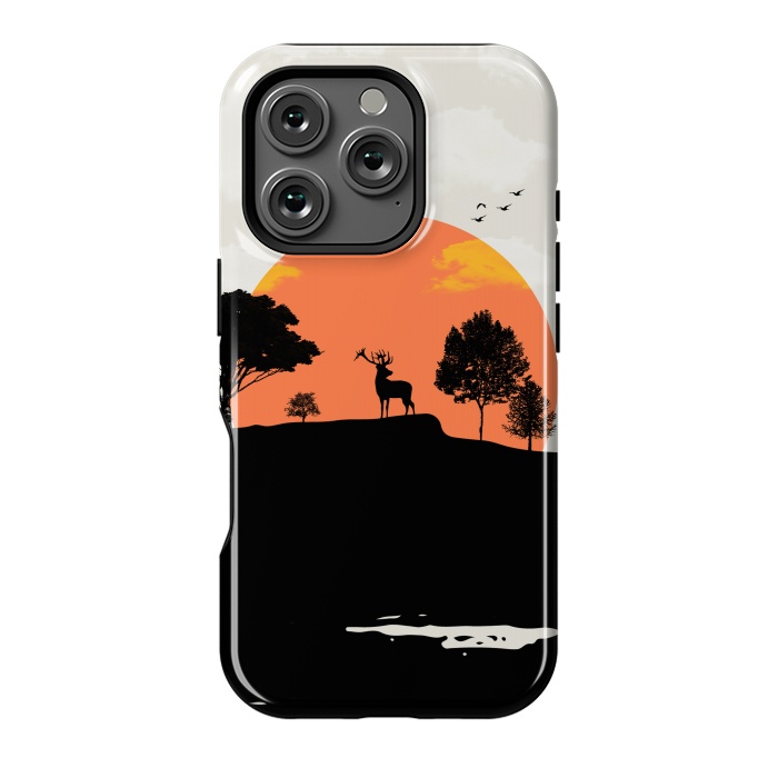 iPhone 16 Pro StrongFit Deer in the Forest by Creativeaxle