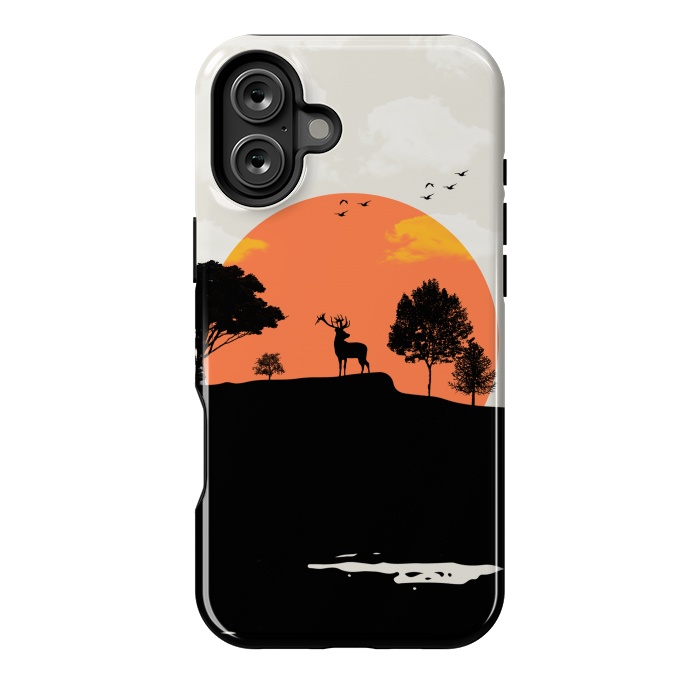 iPhone 16 Plus StrongFit Deer in the Forest by Creativeaxle